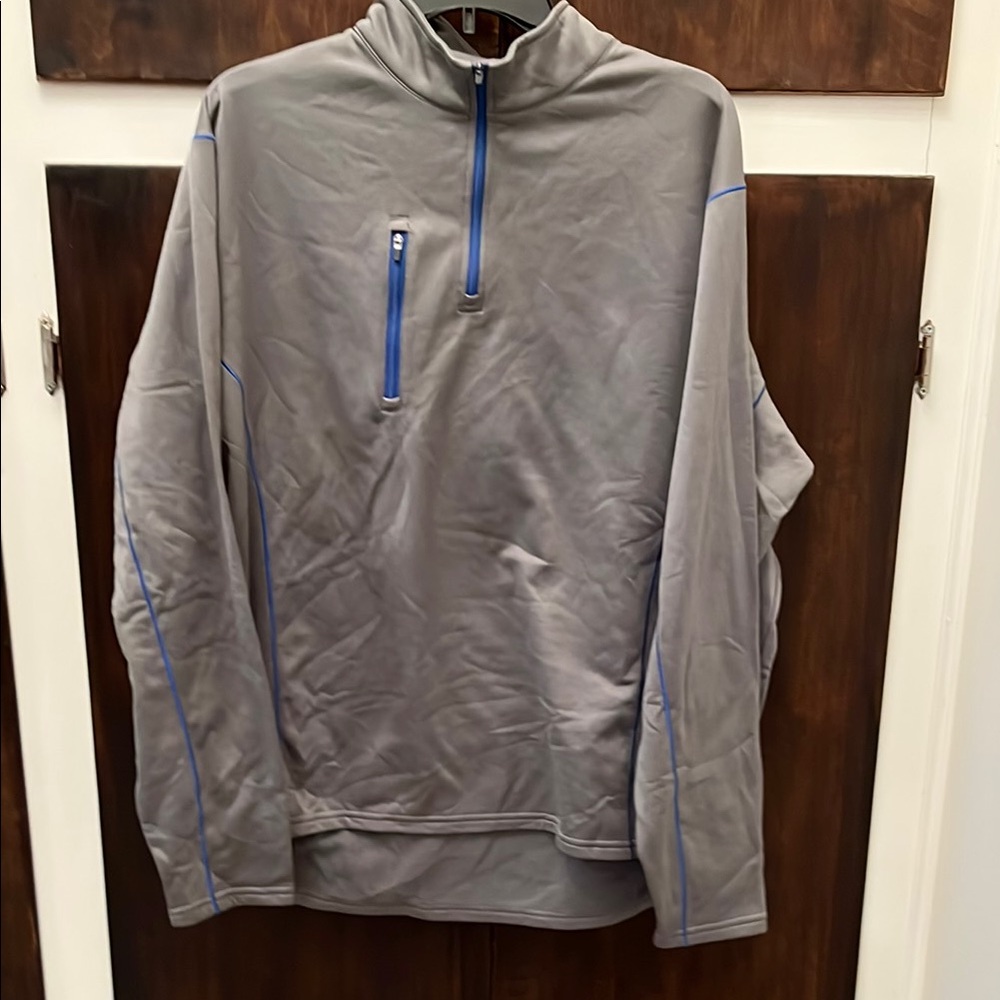 Men's Gray Pullover Jacket